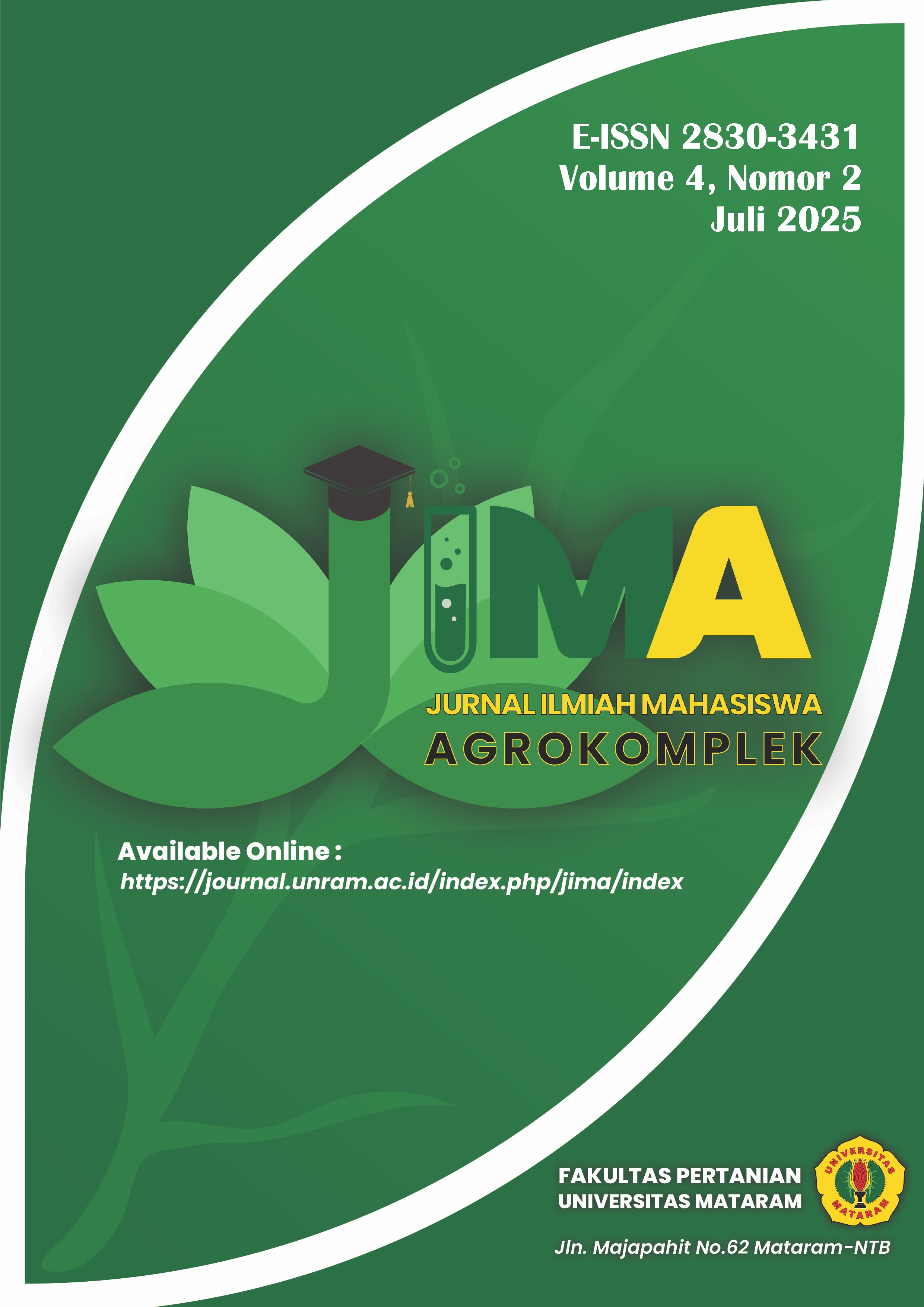 						View Vol. 4 No. 2 (2025): Jurnal Ilmiah Mahasiswa Agrokomplek
					